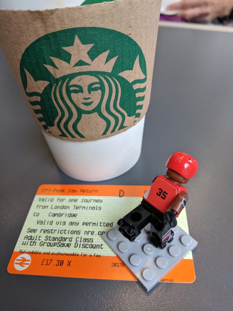 Mini-Moose with coffee for the journey