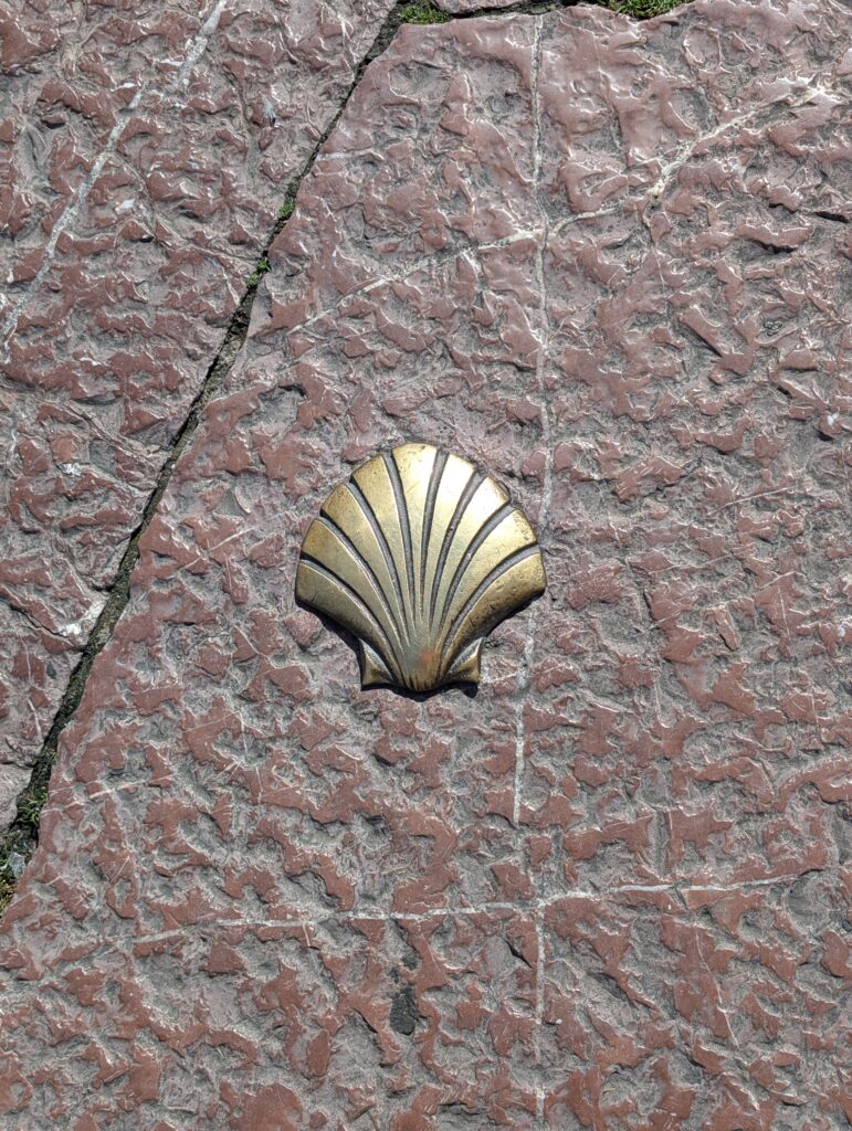 Camino scallop shell marker