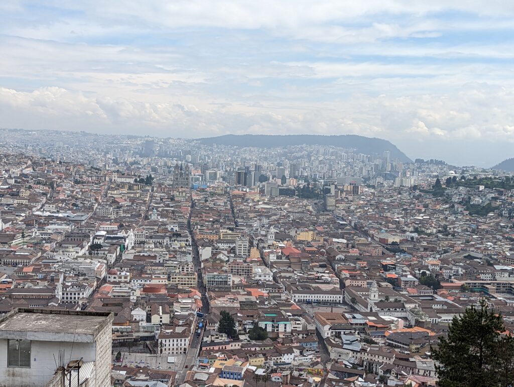 Quito from the Virgin Statue