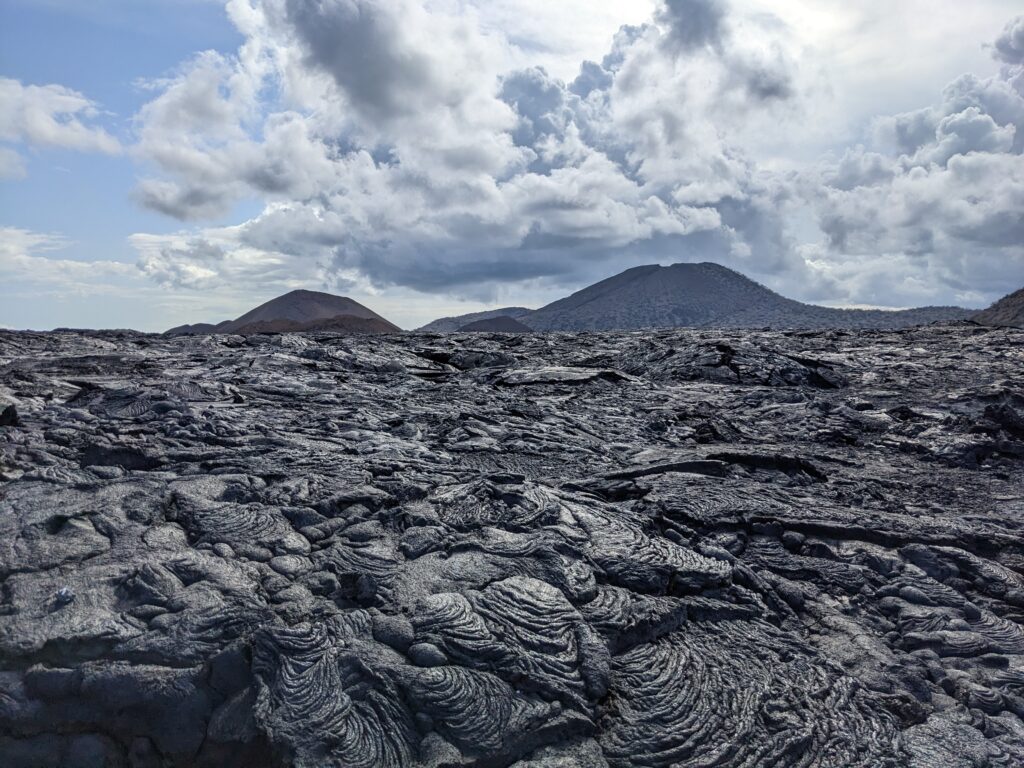 Lava flow, Santiago Island
