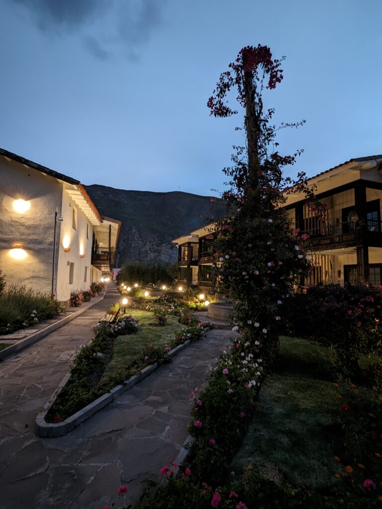 night, Posadas del Inca Yucay