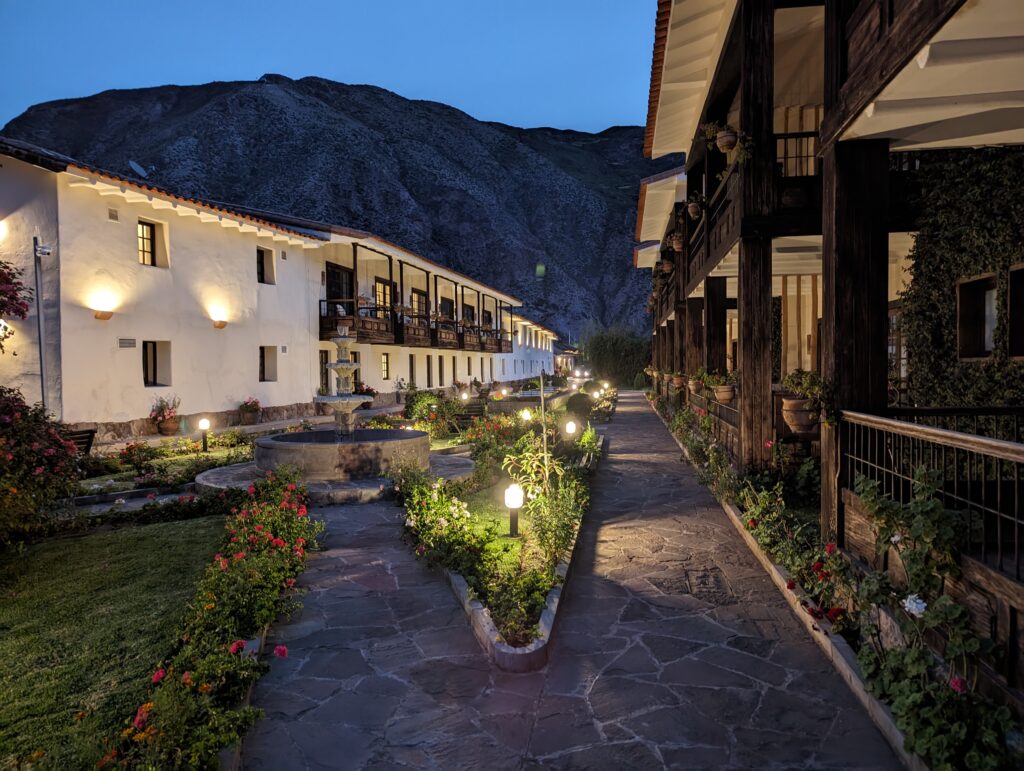 night, Posadas del Inca Yucay