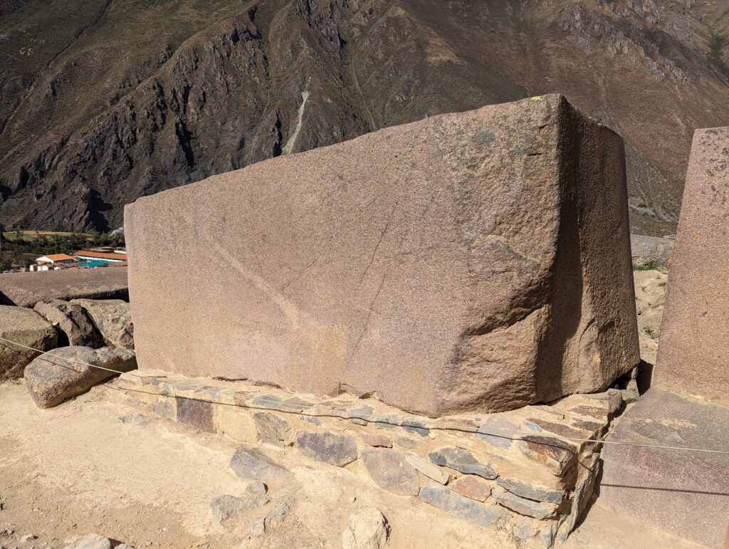 Stone block, Ollantaytambo, Peru