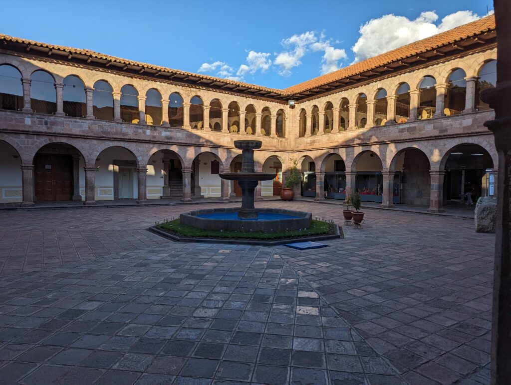 Courtyard, Temple of the Sun museum, Cuzco