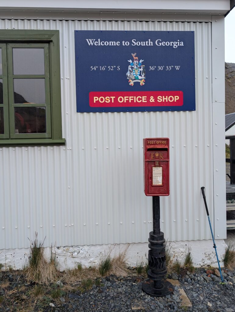 postbox outside the Grytviken post office on South Georgia