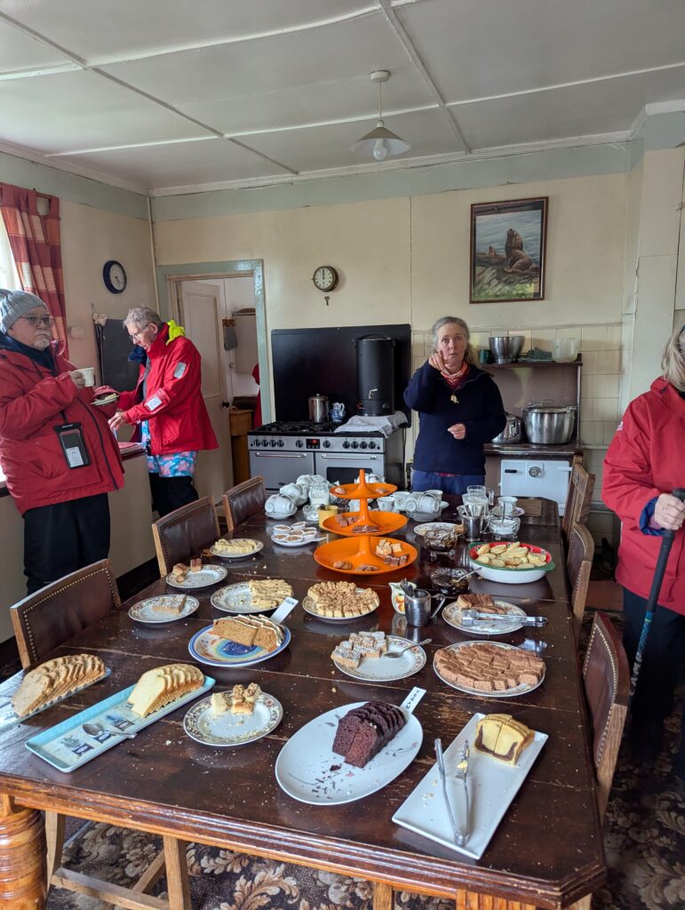 Tea and treats, West Point Island