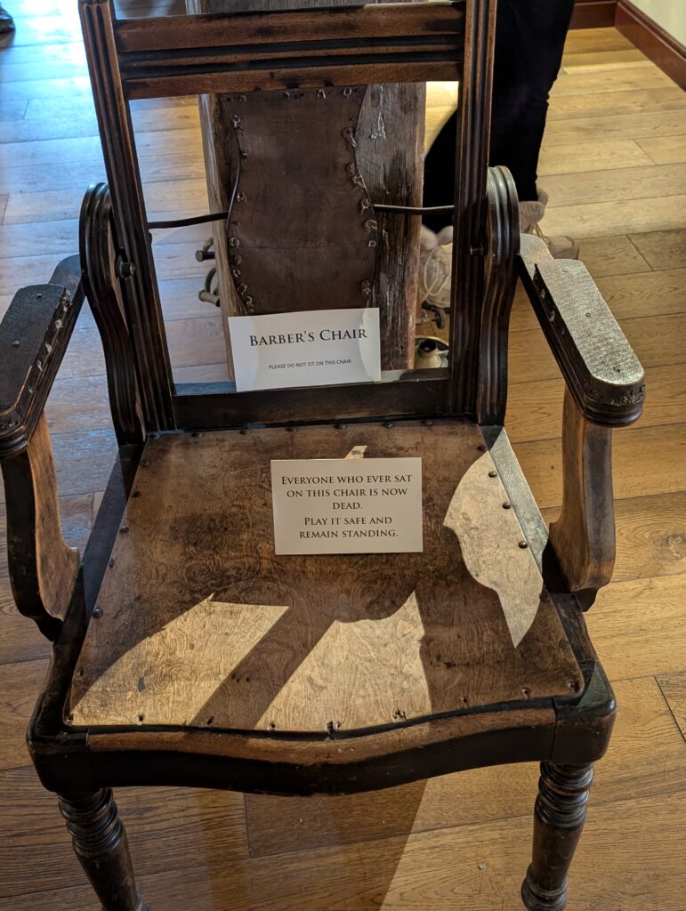 Falkland Museum chair