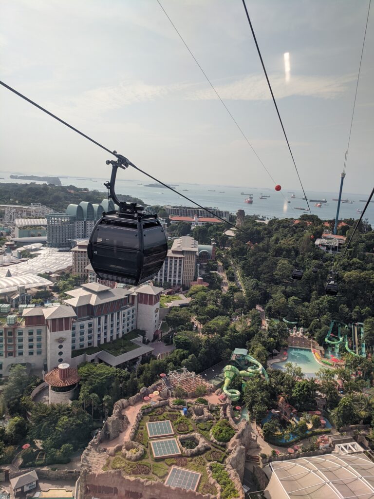 Cable car to Sentosa